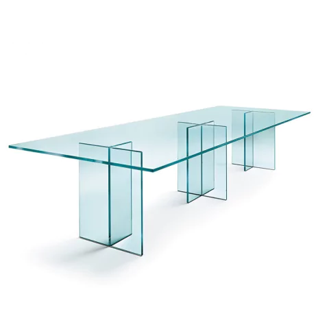 Mesa alta N306 de vidrio